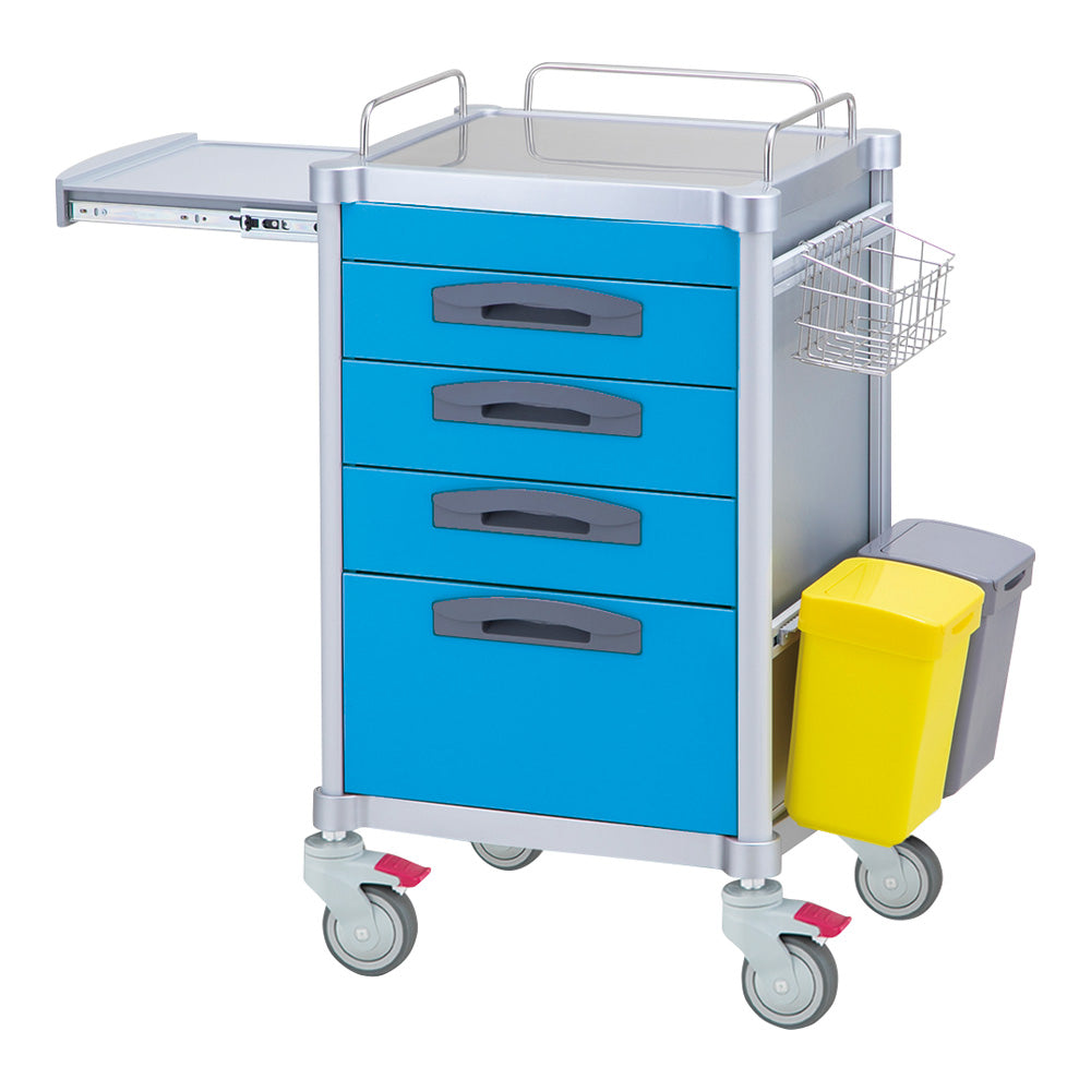 JUST Nursing Cart, 4 Drawers, Blue, JNC265CB, 1 Unit