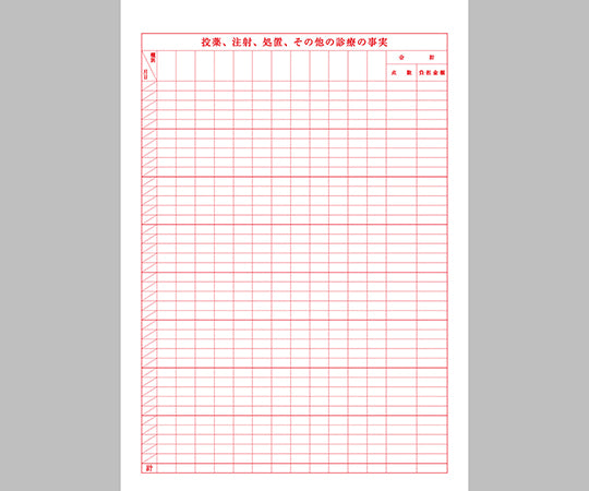 健保カルテ B5サイズ 1袋(100枚入) 2号紙 302 1袋(100枚入)