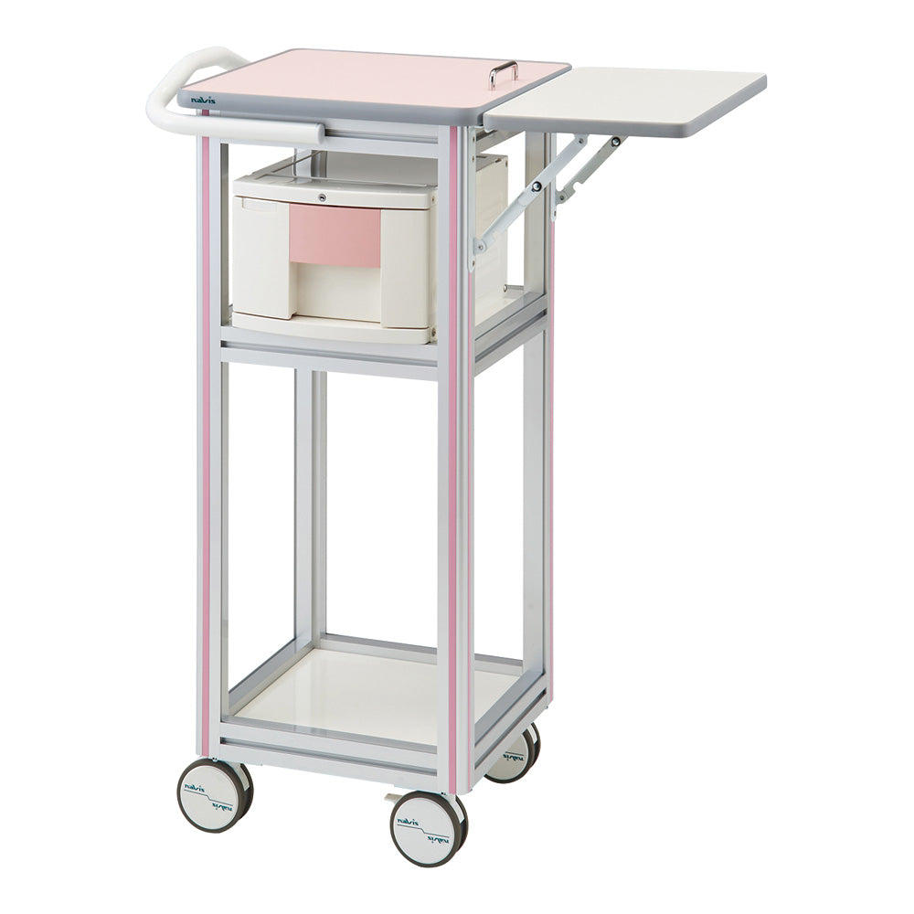 European Cart II (Slim PC Cart) with auxiliary top, 1 drawer, pink, ET-BP, 1 unit