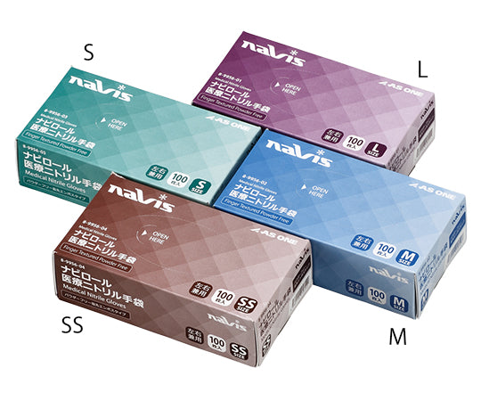 네비롤 의료 니트릴 장갑(파우더 프리) SS 100장 1상자(100장입)