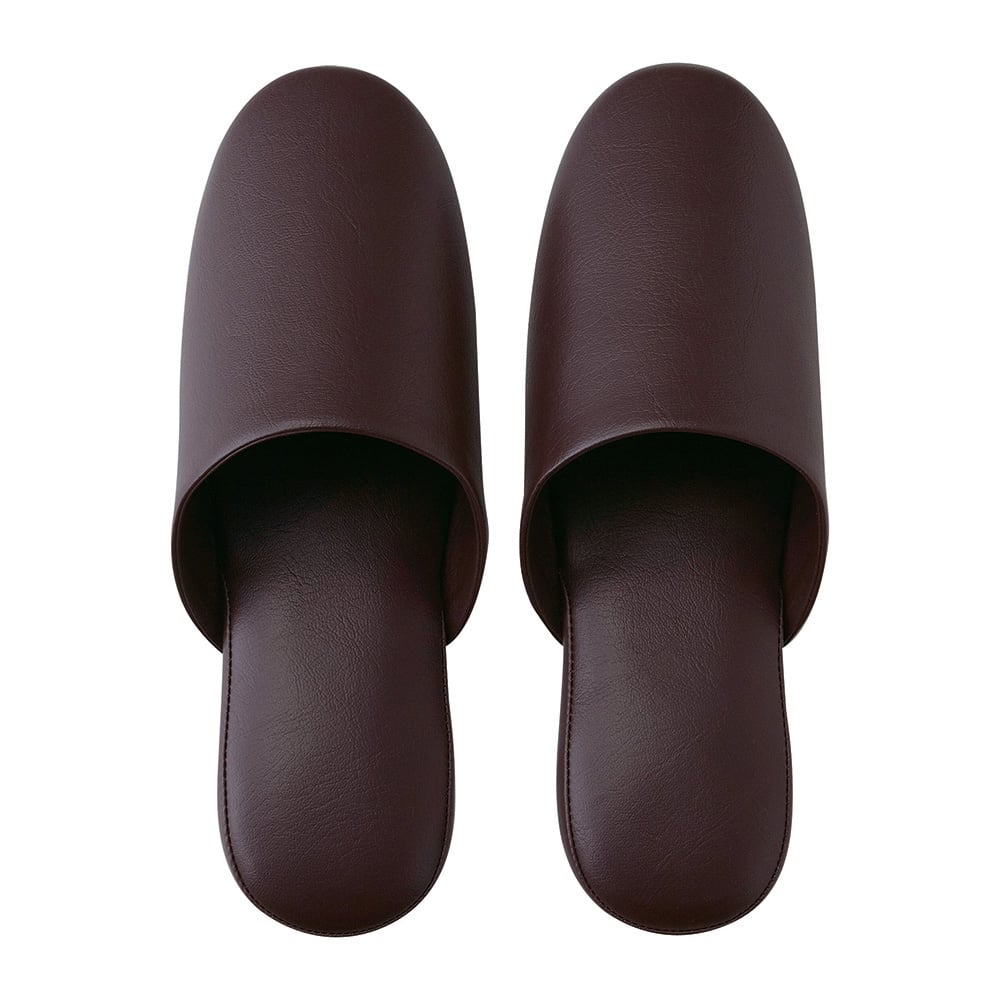 Basic slippers (pull-over) dark brown L 574044 1 pair