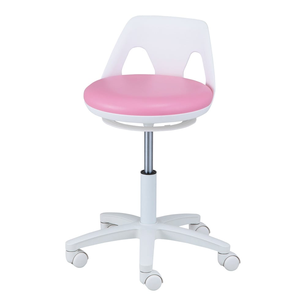 ナースチェア(ラクーン/ワイド)リング無し ピンク NV-P-W 1個