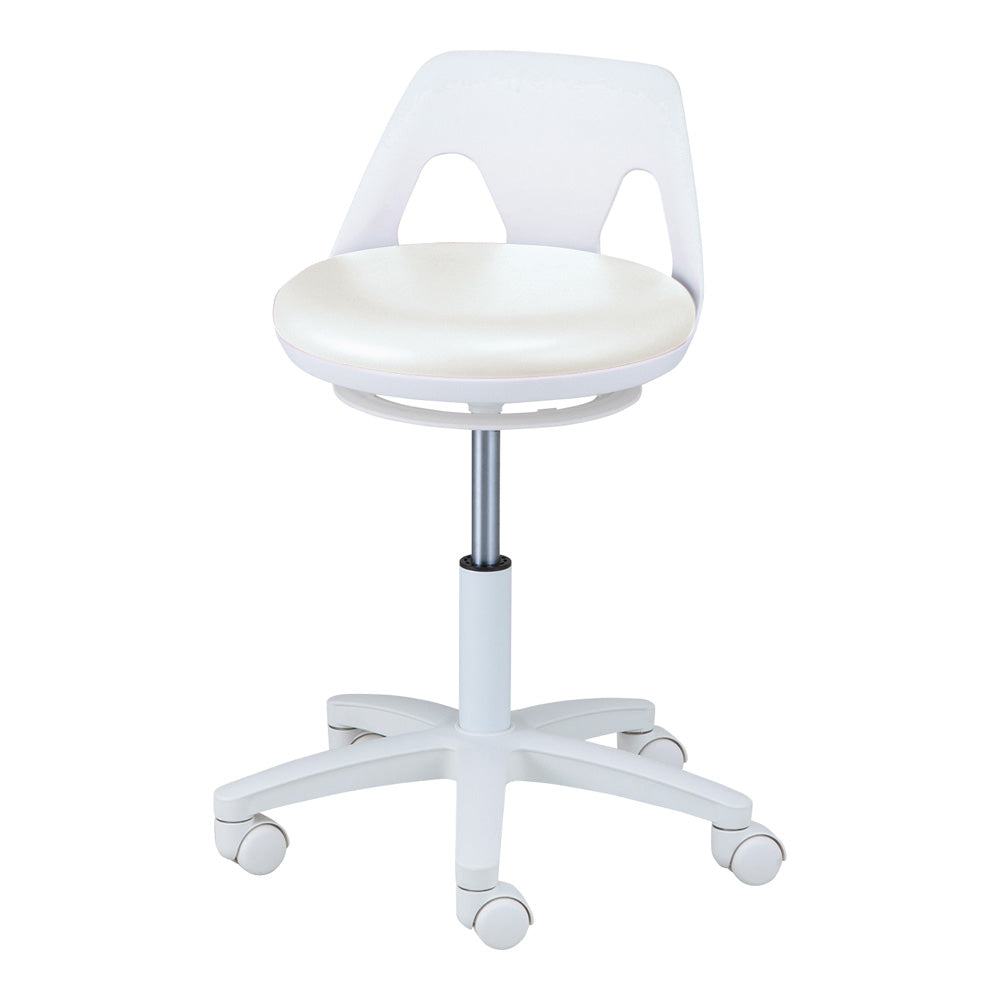 간호사 의자(라쿤/와이드) 링 없음 화이트 NV-WW 1개