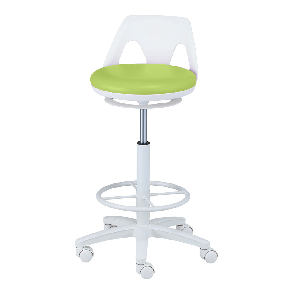 Nurse Chair (Raccoon/Wide) with Ring, Green, NV-RG-W, 1 Piece