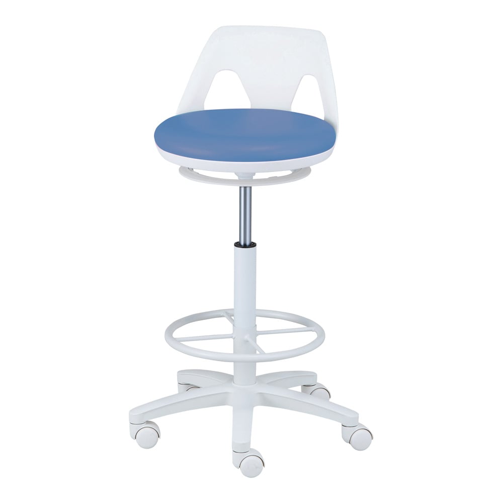 Nurse Chair (Raccoon/Wide) with Ring, Navy, NV-RN-W, 1 Piece