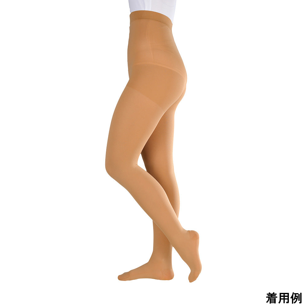 アンシルク®・2 パンティーストッキング(つま先あり)ライトブラウン L 18512 1足