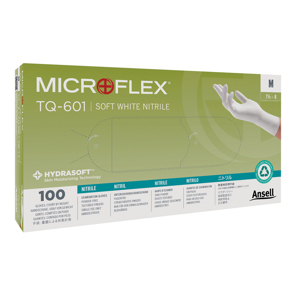 마이크로 플렉스 TQ-601 소프트 화이트 니트릴 HYDRASOFT™ XS 100장입 TQ-601-XS 1상자(100장입)