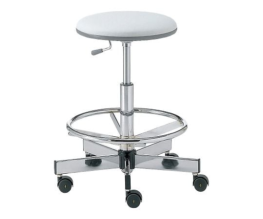 Clean room chair without backrest and with leg rest CL-250 1 piece