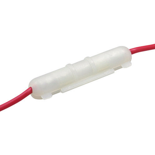 ELPA Fuse Holder for Relay, 30mm, 15A or less, White, FH-T30H, 1 piece