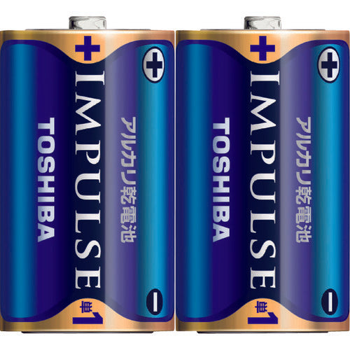 東芝 IMPULSE アルカリ乾電池 単一形(2本入り) LR20H 2KP 1PK