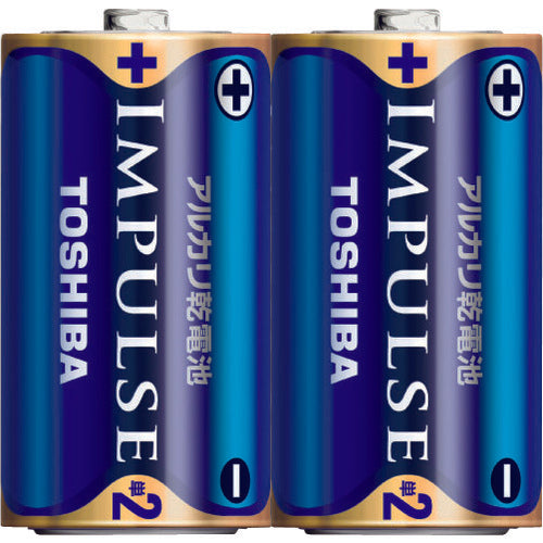 도시바 IMPULSE 알칼리 건전지 단 2형 LR14H(2개입) 수축 팩 LR14H 2KP 1PK