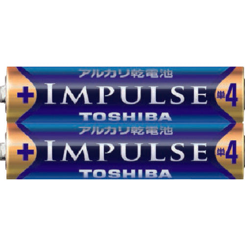 Toshiba IMPULSE Alkaline Battery AAA Size LR03H (2 pieces) Shrink Pack LR03H 2KP 1PK