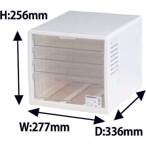 JEJ 어스테이지 I. BEAM 레터 케이스 F4 화이트 F4-WH 1대