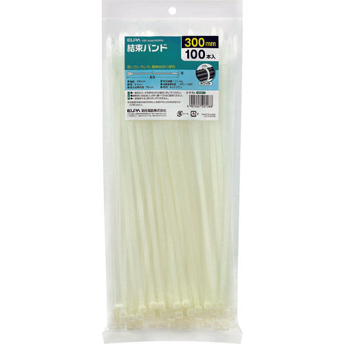 ELPA 결속 밴드 300MM KBF-N300100(WH) 1봉