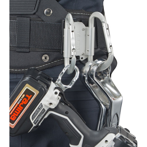 Tajima Detachable Tool Holder Aluminum Carabiner Double Large SFKHA-CLW 1 pc
