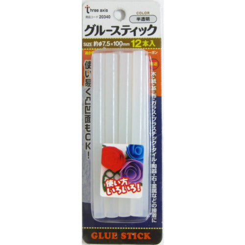 THREEAXIS グルースティック 半透明12本組 20340 1PK