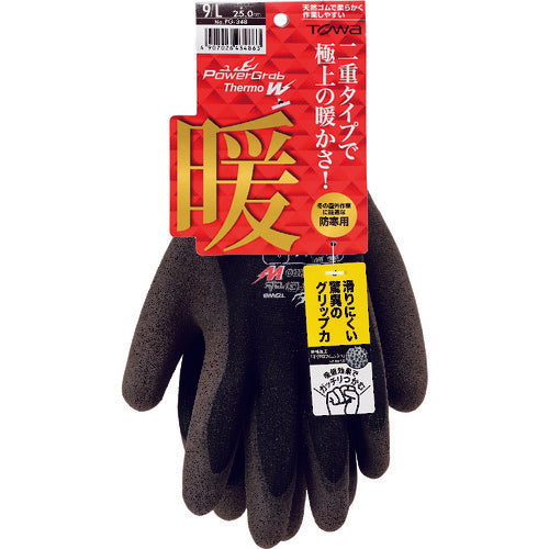 Towaron Cold Weather Gloves PowerGrab ThermoW 9/L PG-348-L 1 pair