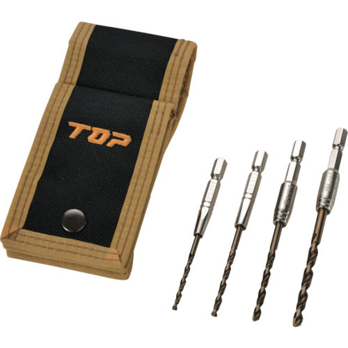 TOP Metalworking Drill Set of 4 ETD-3050DKS 1 S