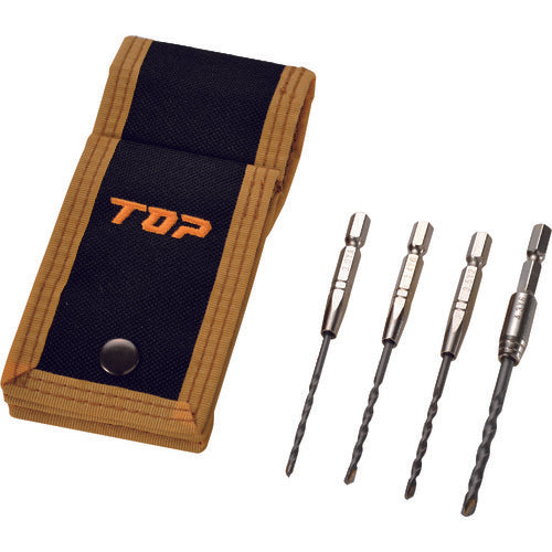 TOP コンクリートドリル4本セット ECD-3043DKS 1 S