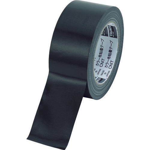 TRUSCO Colored Cloth Adhesive Tape Width 50mm Length 25m Black CNT-5025-BK 1 Roll
