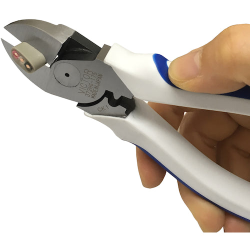 Victor High Grade Eccentric VA Wire Nippers (Thin Blade) (with Elastomer Cover) 175mm 372HG-175 1 Piece