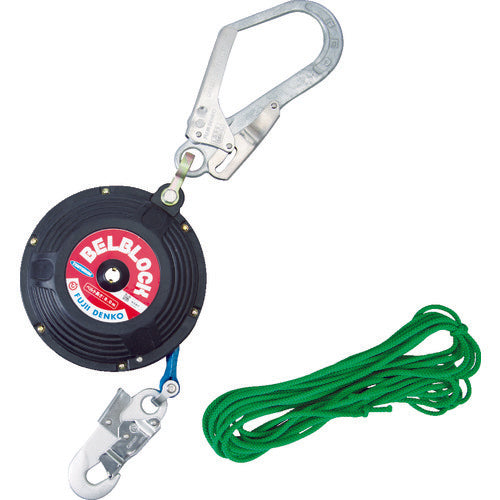 TSUYORON Belt Winding Bell Block 8.0m with Large Diameter Hook BB-80-SN-90ST-BX 1 Unit