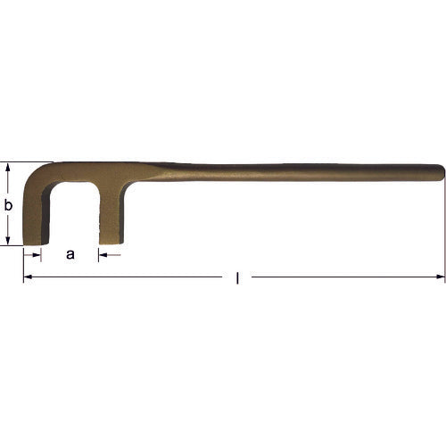 Ampco Swiss Explosion-proof valve handle Explosion-proof valve wheel wrench Hook square type Opening 30mm CX1250B 1 piece