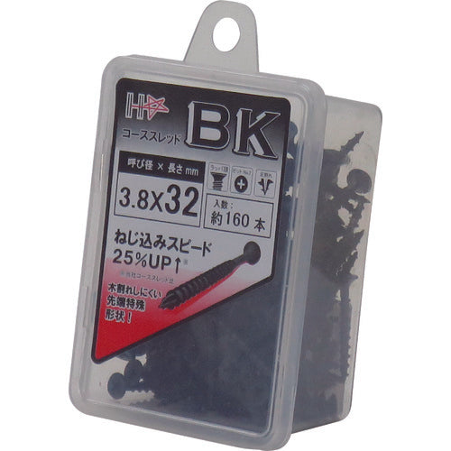 DAIDOHANT HC 코스 스레드 BK 3.8X32 160개입 10176789 1PK