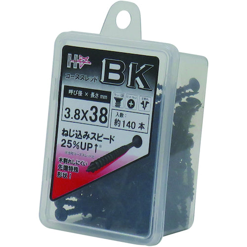 DAIDОHANT HC コーススレッド BK 3.8X38 140本入 10176790 1PK