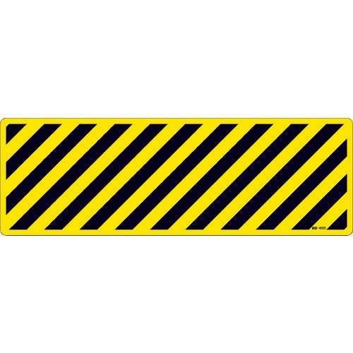 Green Cross Road Marking Sticker Yellow/Black (Tiger Pattern) Road Surface-605D 200 x 600mm Anti-Slip Type 101155 1 Sheet