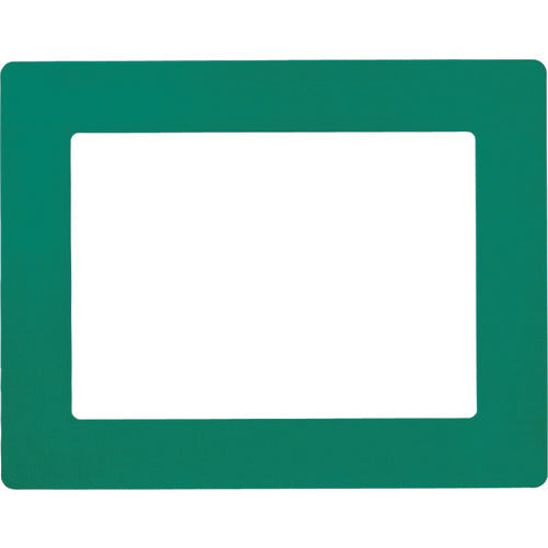 緑十字 路面用区画標識(A4用紙対応タイプ) 緑 YKH−A4G 312×398mm 裏テープ付 403112 1枚