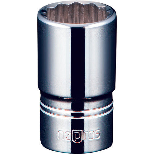 nepros 6.3sq. 세미 딥 소켓(십이각) 대변 치수 5.5mm 전체 길이 30mm NB2M-055W 1개