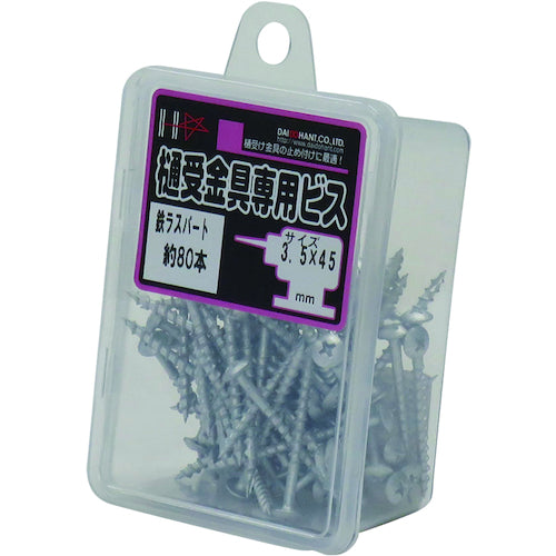 DAIDOHANT HC 통수금구 전용 나사(파워 화장실) 3.5X45 80개입 10176695 1PK