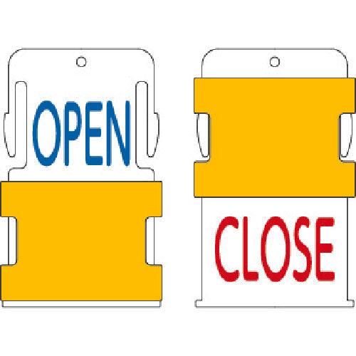 IM Slide Display Tag OPEN CLOSE (OPEN - Blue letters / CLOSE - Red letters) AIST1-EN 1 sheet