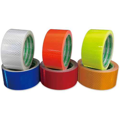 Nitto Elmate High Brightness Prism Reflective Tape (Fluorescent Color) 10mm x 5m Lemon Yellow HTP-10LY 1 Roll