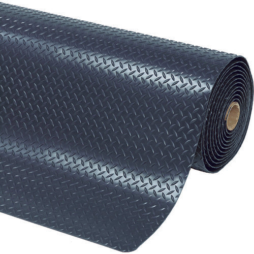 NOTRAX Fatigue Relief Mat, Cushion Tracks, Black, 600 x 910, 479S0023BL, 1 pc