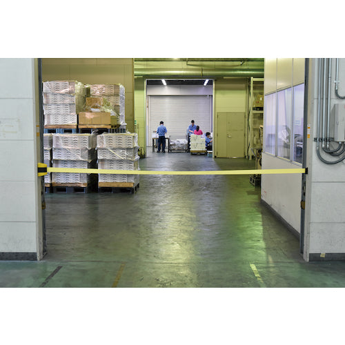 녹십자 가드 테이프 벨트 파테이션(벽면 설치 타입) KAB-5Y 벨트:황/5m 받침쇠 부착 332096 1개