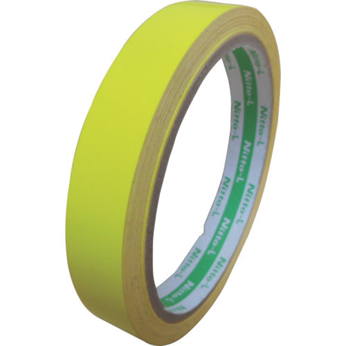 Nitto Elmate Fluorescent Tape 15mm x 5m Lemon Yellow LK-15LY 1 Roll
