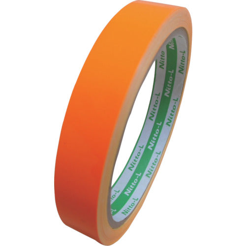 Nitto Elmate Fluorescent Tape 15mm x 5m Orange LK-15OR 1 Roll