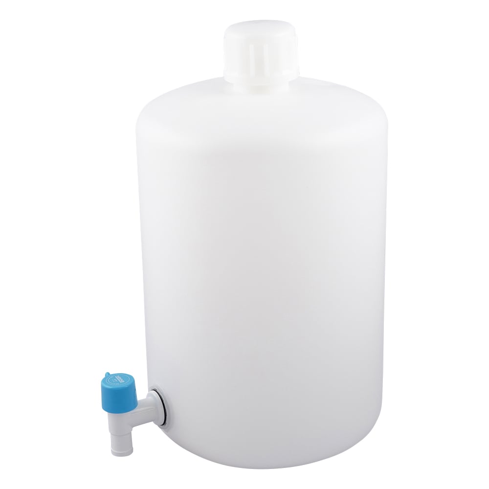 レバーコック付瓶 細口丸型 10L 1個 1035-05 1本