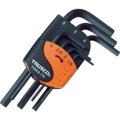 TRUSCO 육각봉 렌치 세트 쇼트 타입 7개 세트 TRRS-7S 1 S