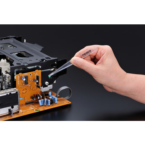 TRUSCO Clear Plastic Tweezers 5-Piece Set TPP-25-SET-TM 1 S