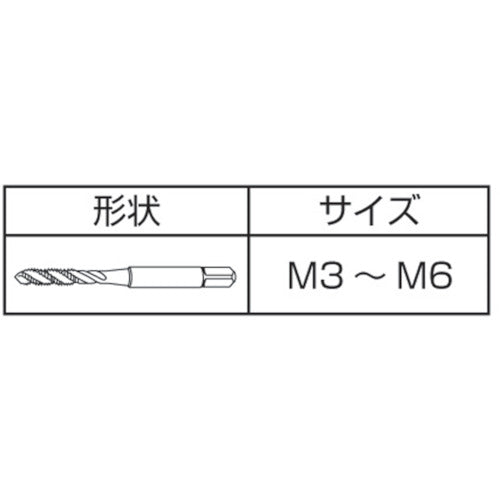 IS スパイラルタップ メートルねじ・並目 M3X0.5 SPT-M3X0.5 1 本