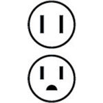 ハタヤ 2P・2P接地付兼用とび出しプラグ P2-3KE 1個