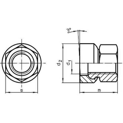 HALDER スイベルナット 小さな取付面 23080.0530 1個