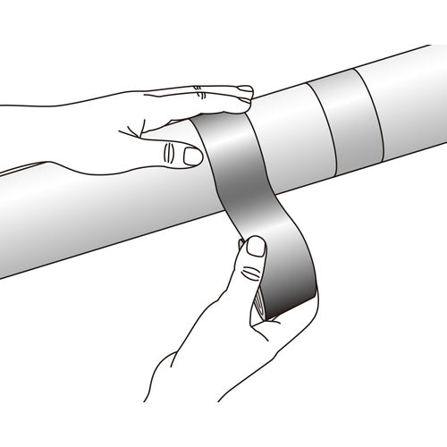 Green Cross Pipe Identification Tape Green AH515 (Small) 25mm width x 2m Aluminum 188515 1 roll