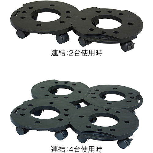 녹십자 돌리 대차(연결 가능 타입) 돌리 A 300mmΦ 내하중 30kg 옥외 사용 가능 351010 1개