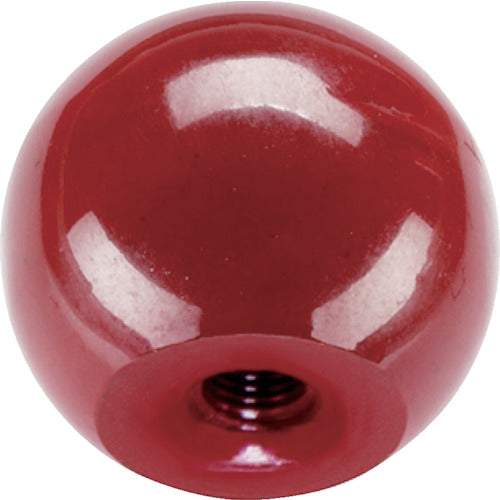 HALDER ボールノブ DIN 319 モールドネジ付 形状C 赤 24560.0540 1個