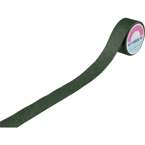 녹색 십자 미끄럼 방지 라인 테이프 녹색 SV-55G 50mm 폭×5m 알루미늄 + 광물 입자 옥외용 260152 1권