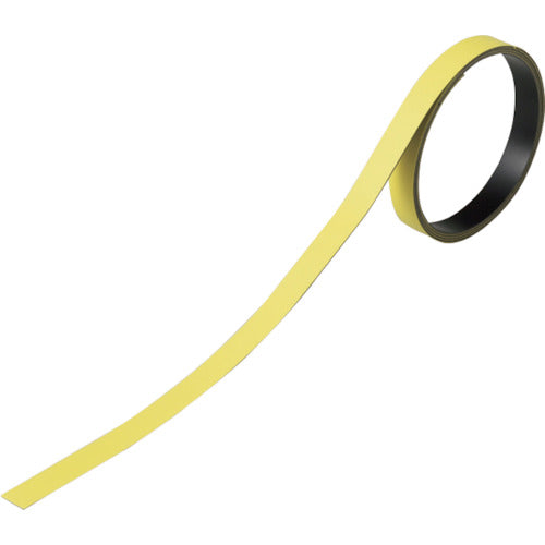 緑十字 テープ状カラーマグネット 黄 マグネ10Y 10mm幅×1m×0.8mm 3本組 312013 1組